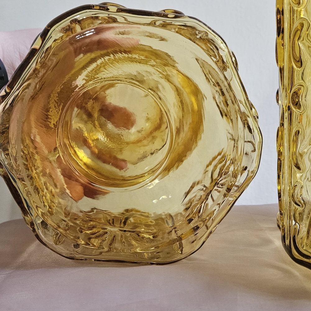L.E‎ Smith Amber Canister Set - Picture 13 of 14